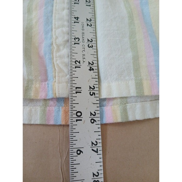 Natural Reflections Womens L Short Sleeve Shirt Top 100 % Cotton Button Up - Picture 3 of 6